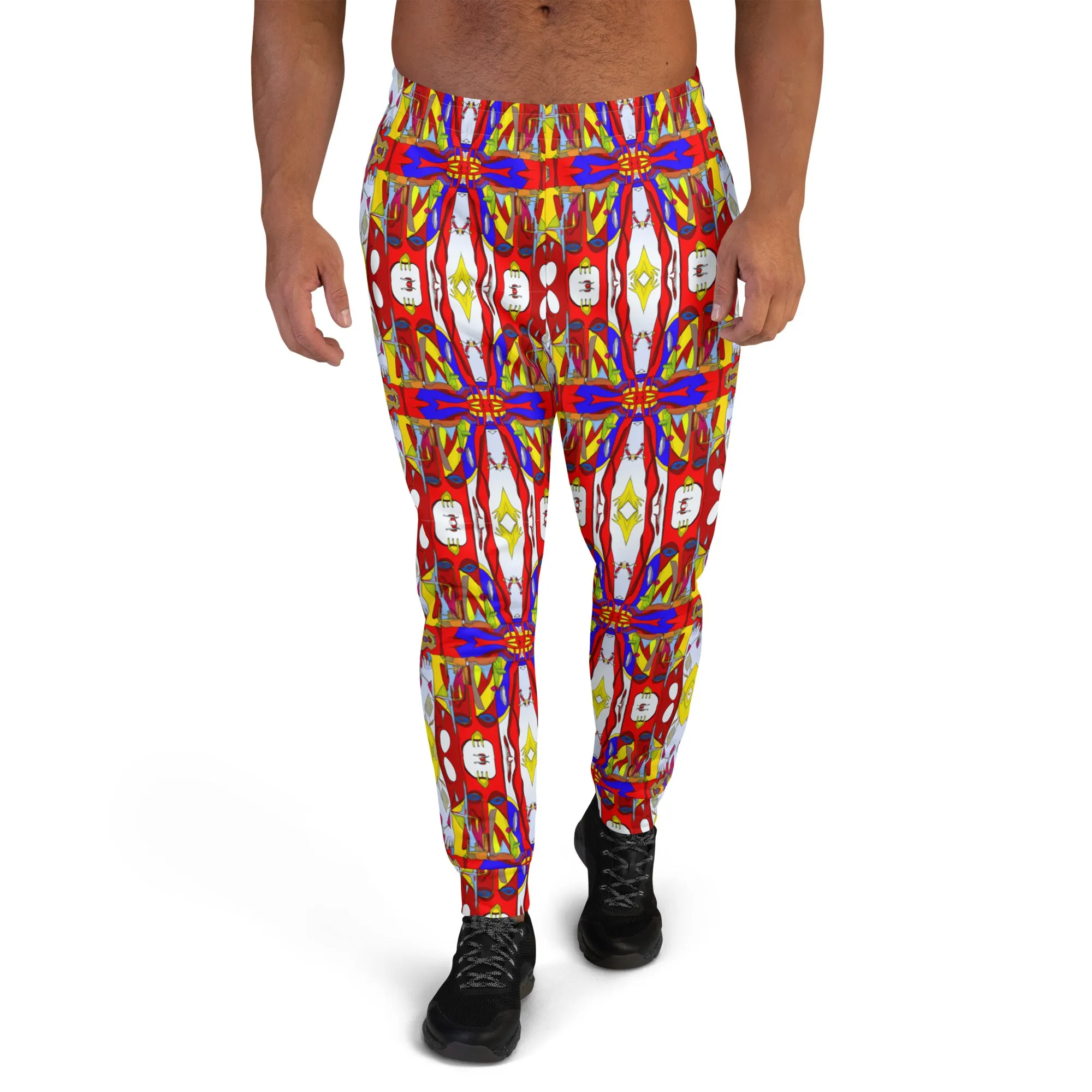 3 Men's Joggers - Hello, Abstracto