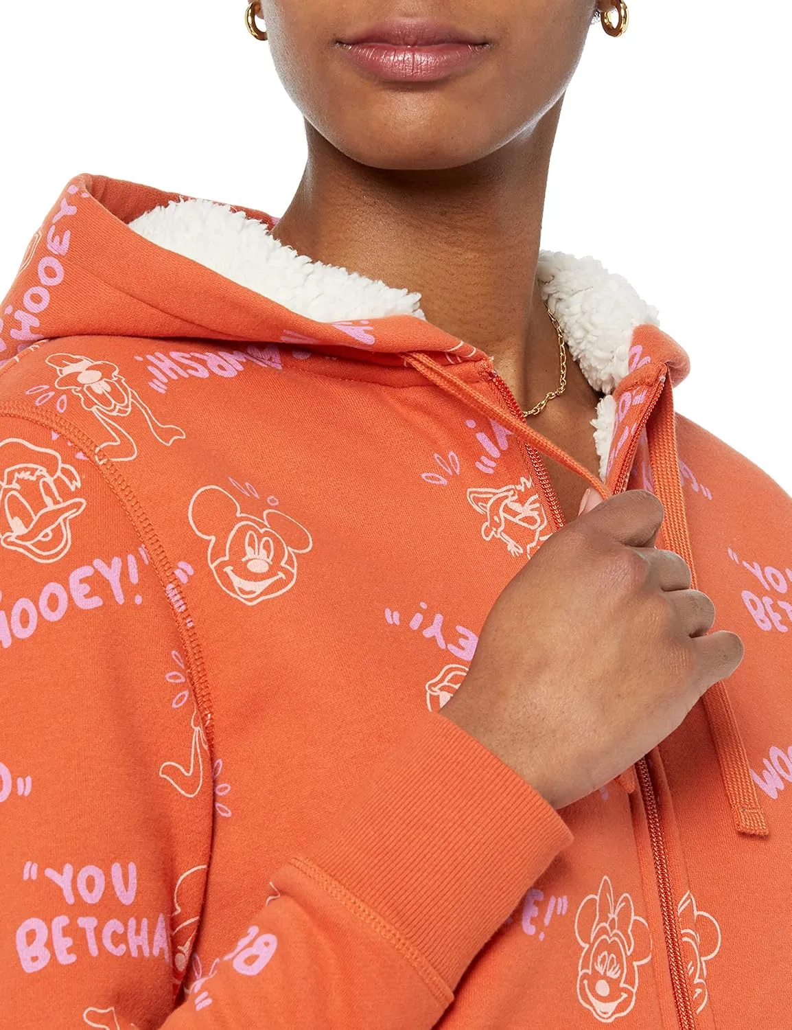 Amazon Essentials Disney | Marvel | Star Wars | Princess Women's Fleece Sherpa-Lined Full-Zip Hoodies