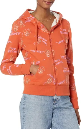 Amazon Essentials Disney | Marvel | Star Wars | Princess Women's Fleece Sherpa-Lined Full-Zip Hoodies