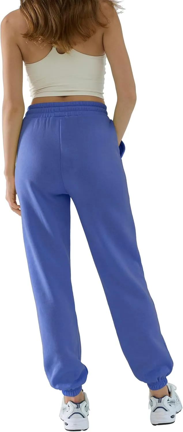 Baggy Sweatpants for Women High Waisted Soft Fleece Lining Sweatpants with Pockets Y2K Joggers Lounge Campus Outfits