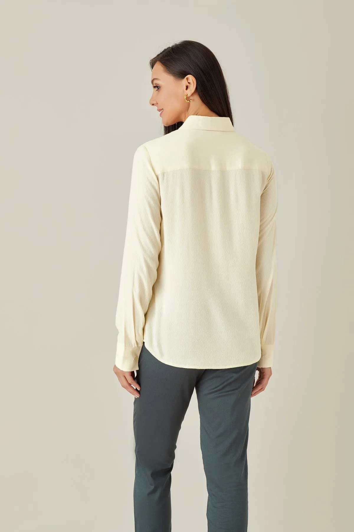 CollaredTextured Dobby Shirt