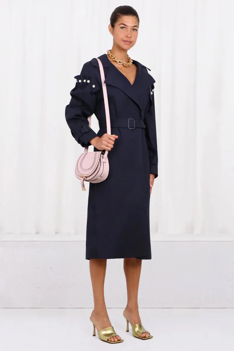 EMBER COTTON TRENCH COAT | NAVY