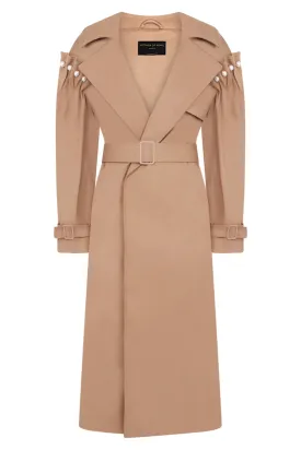EMBER COTTON TRENCH COAT | TAN