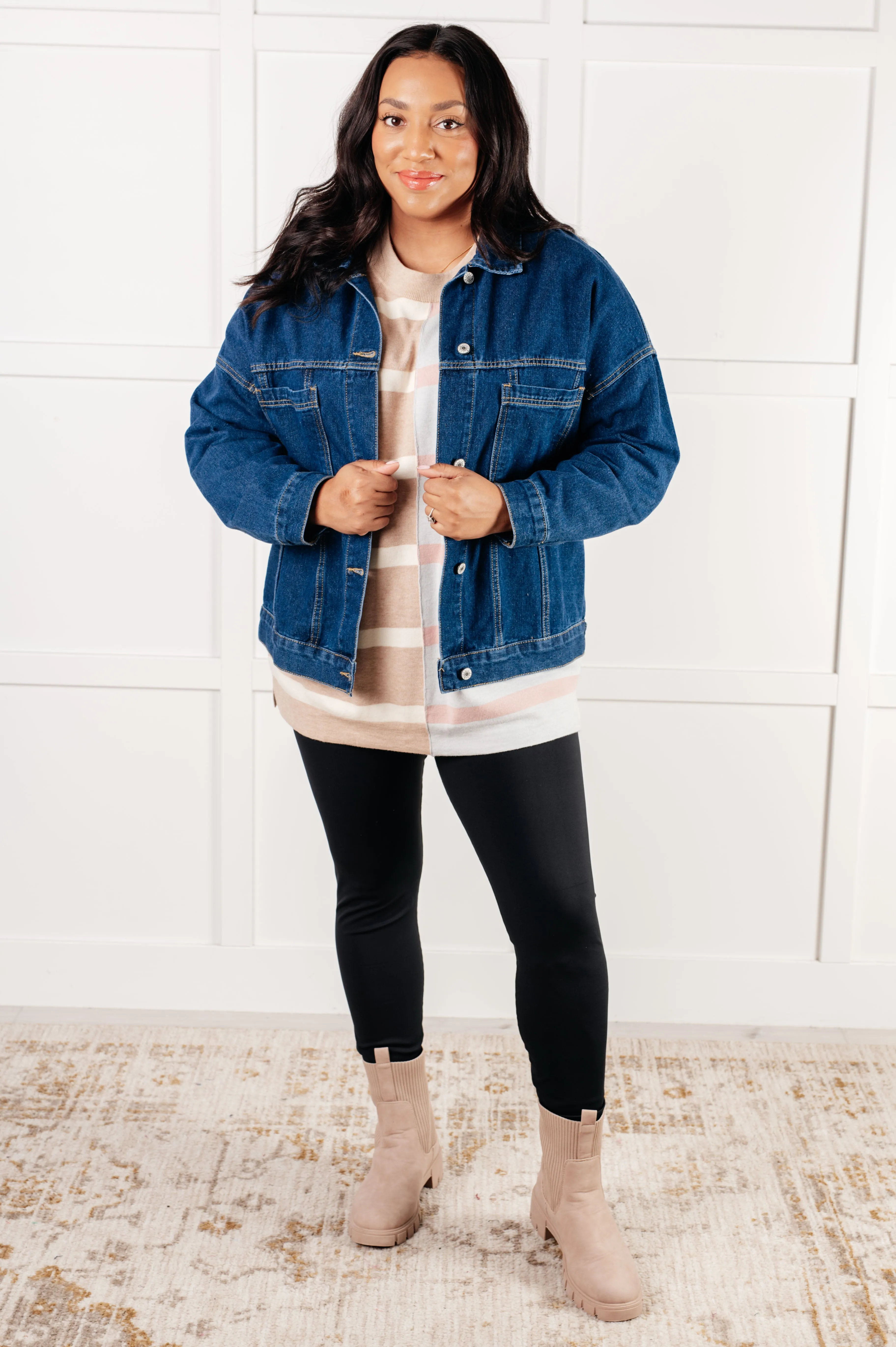 Exceptional Thought Striped Patchwork Sweater - 1/7/2025