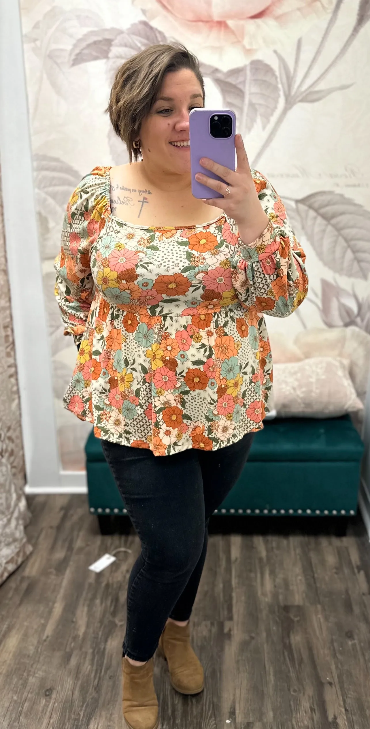Florals Babydoll Top