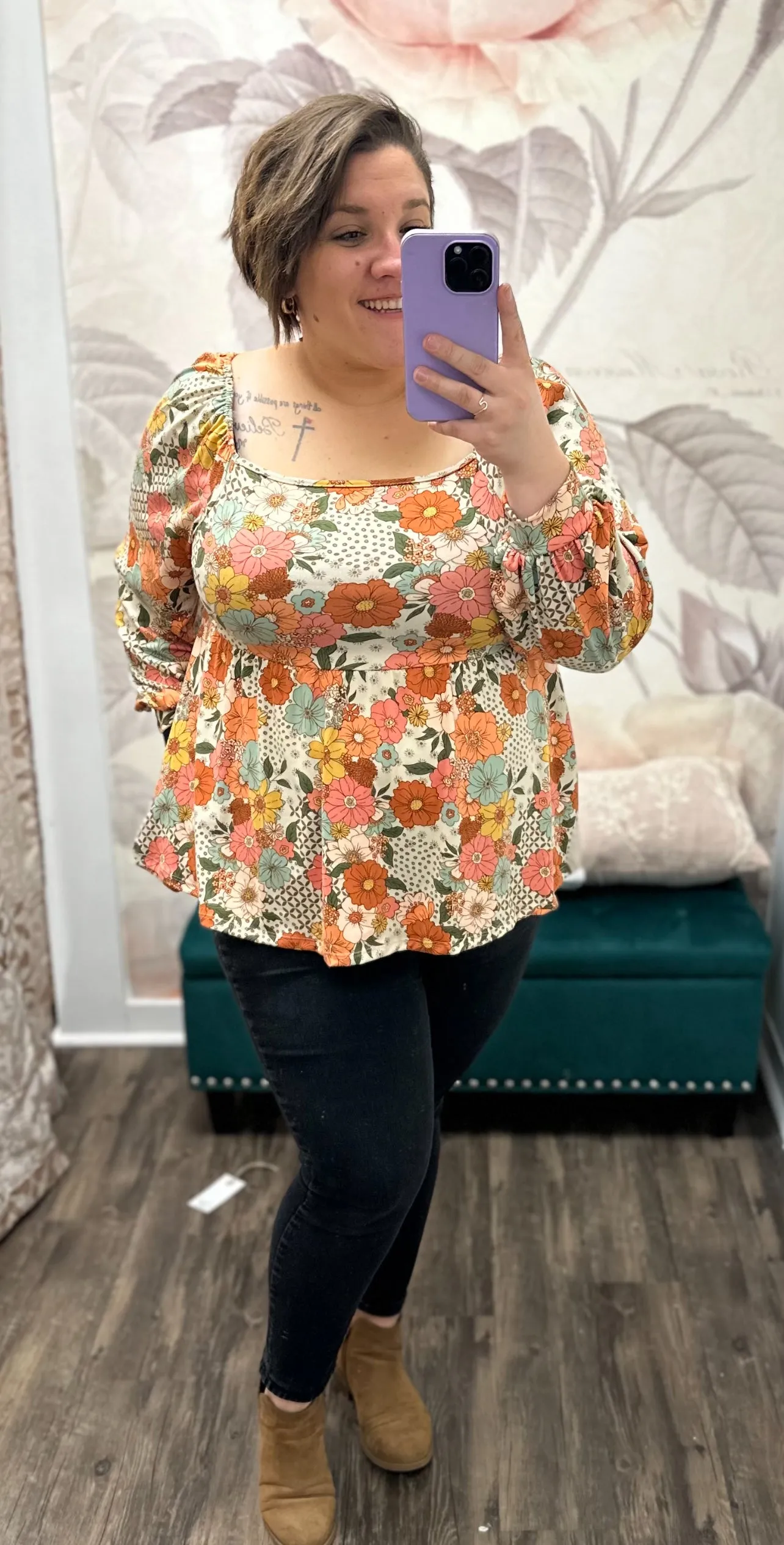 Florals Babydoll Top