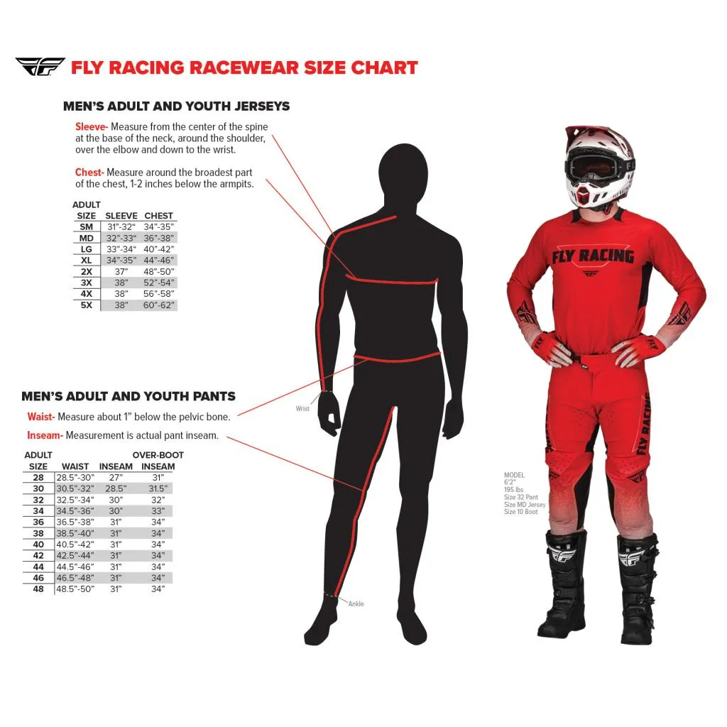 Fly Racing Patrol Over-Boot Racewear Jersey/Pant Kit 2023