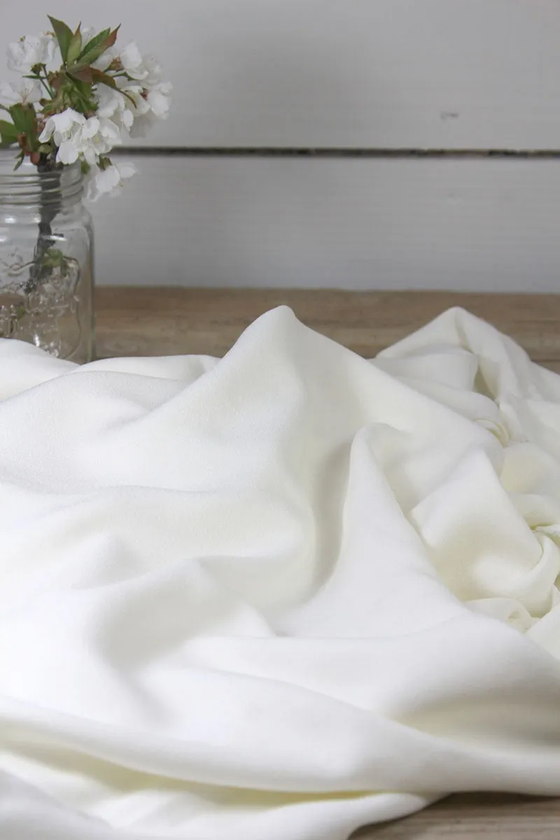 Églantine & Zoé - Mother of Pearl Viscose Crepe Fabric