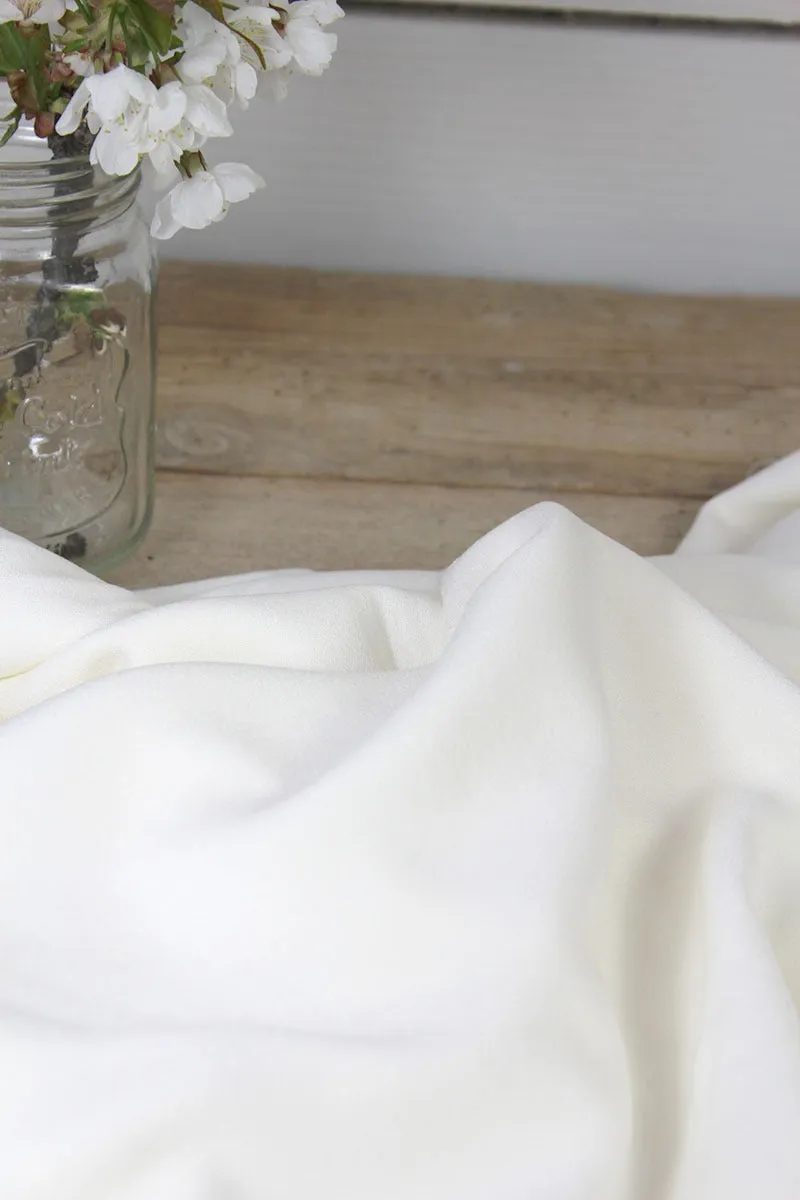Églantine & Zoé - Mother of Pearl Viscose Crepe Fabric