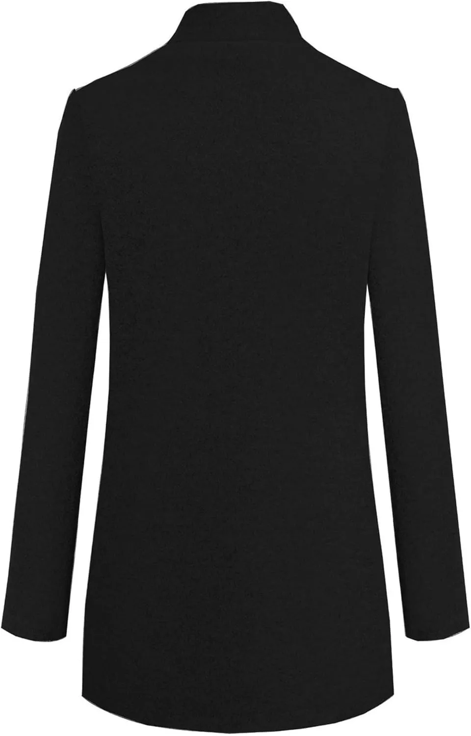 GRASWE Warm Lapel Wool Coat For Women Trench Jacket Long Sleeve Overcoat Outwear Pea Coat