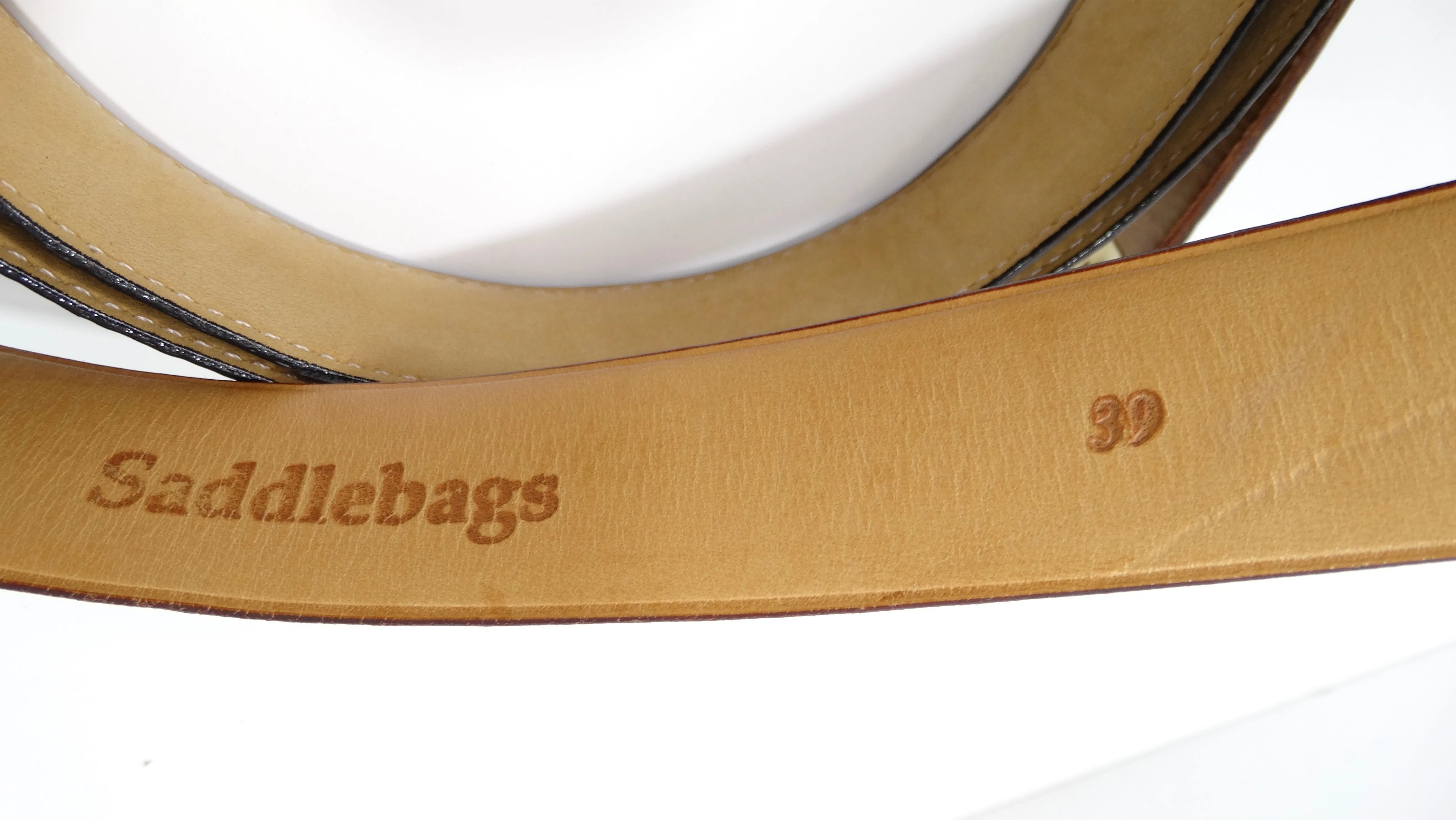 Handmade Solid Gold Buckle with Mother of Pearl Inlay - Set of Two Straps