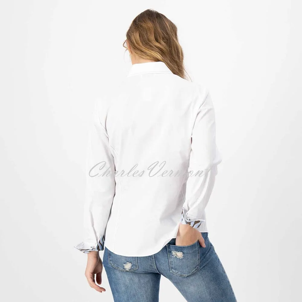 Just White Blouse with Animal Detail – Style C1246
