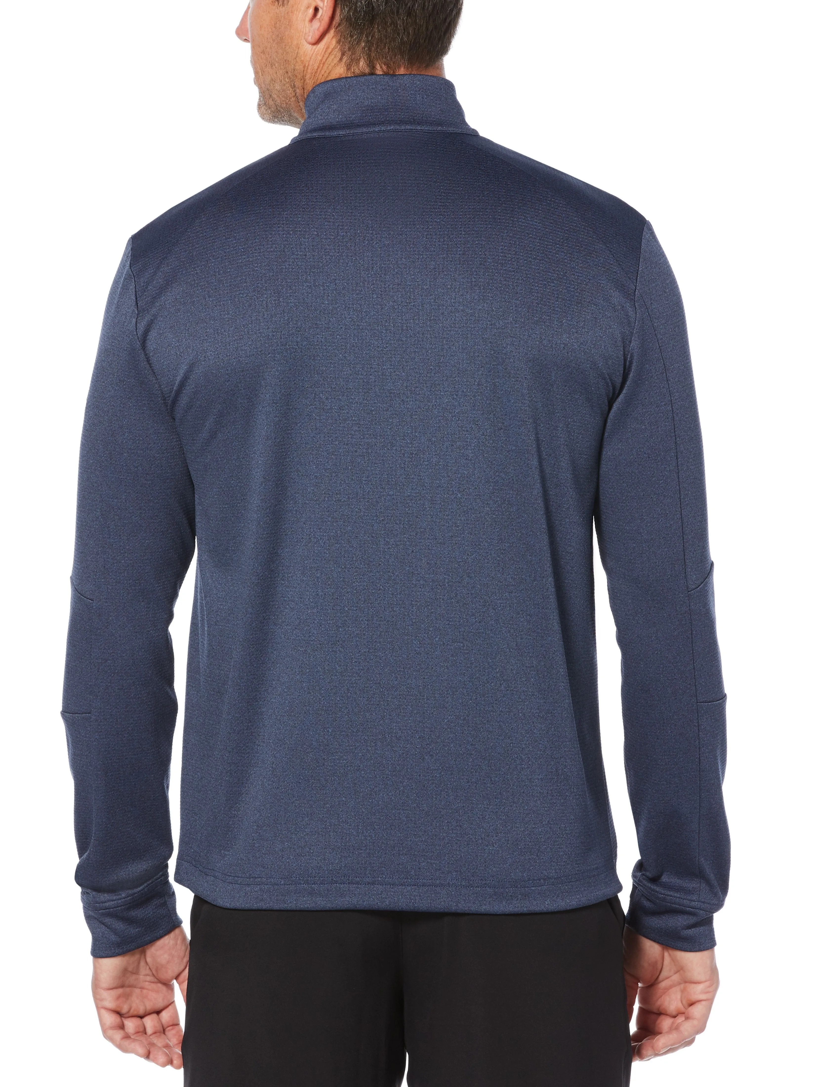 Mens Swing Tech 1/4 Zip Waffle Fleece With Chevron