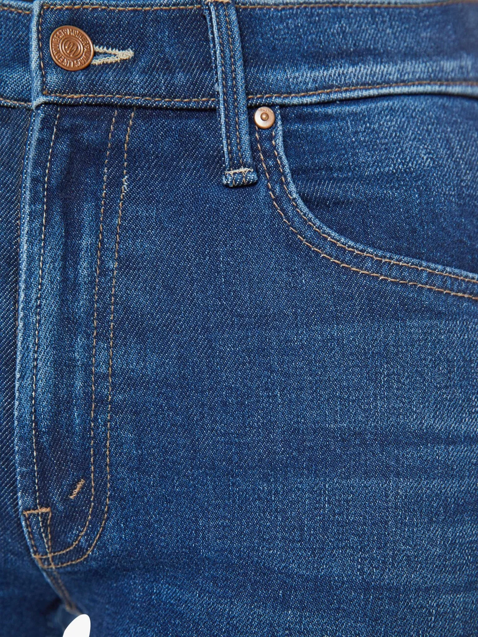 Mother - These Boots Are Made for Walkin' Mid Rise Rider Flood Straight Leg Jean