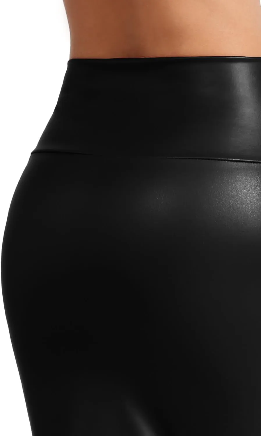 NE PEOPLE Women's Midi Skirt  Stretch Knit Bodycon Slim Fit Office Elastic Waist Pencil Solid Skirt Made in USA