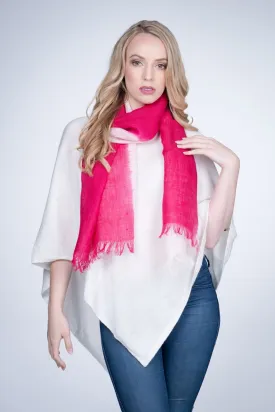 Nine Yaks Pink Linen Scarf