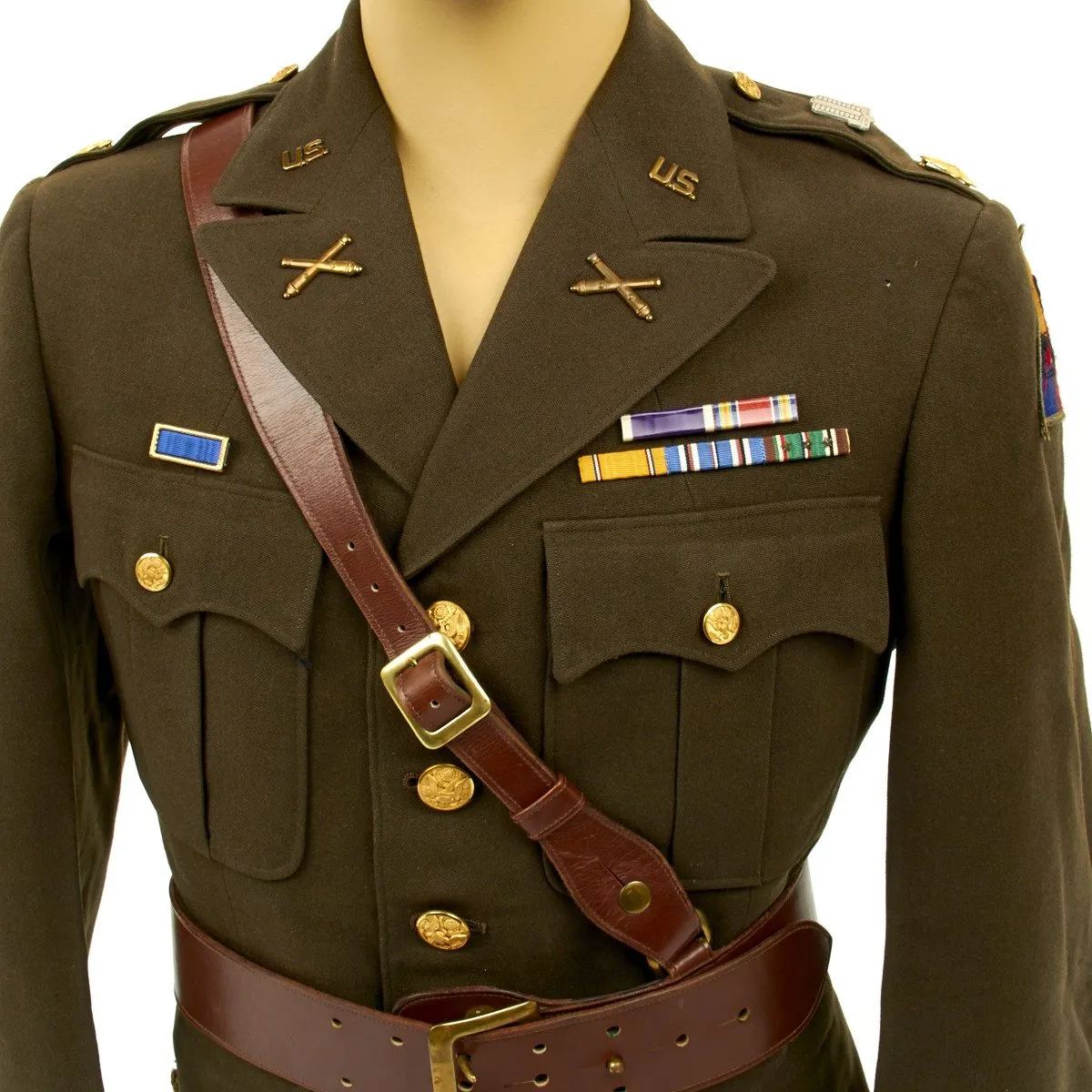 Original U.S. WWII 8th Armored Division Named Officer Grouping