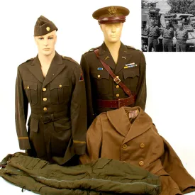 Original U.S. WWII 8th Armored Division Named Officer Grouping