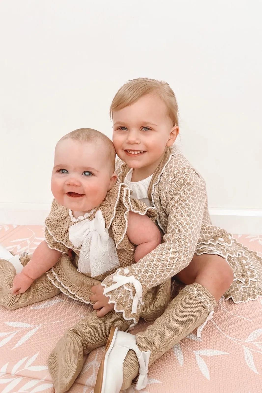 "Liora" Camel Knit Dress & Bloomers