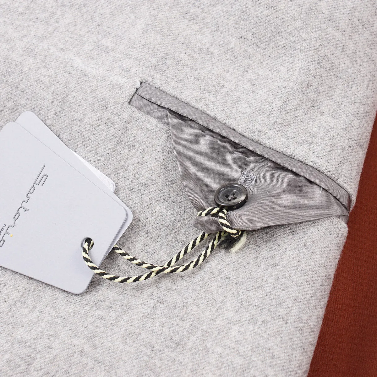 Sartorio Soft Flannel Wool Overcoat