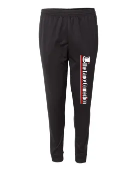 TDC - Black Badger - Athletic Fleece Joggers - 2215 w/ TDC Top Hat Logo down Left Leg.
