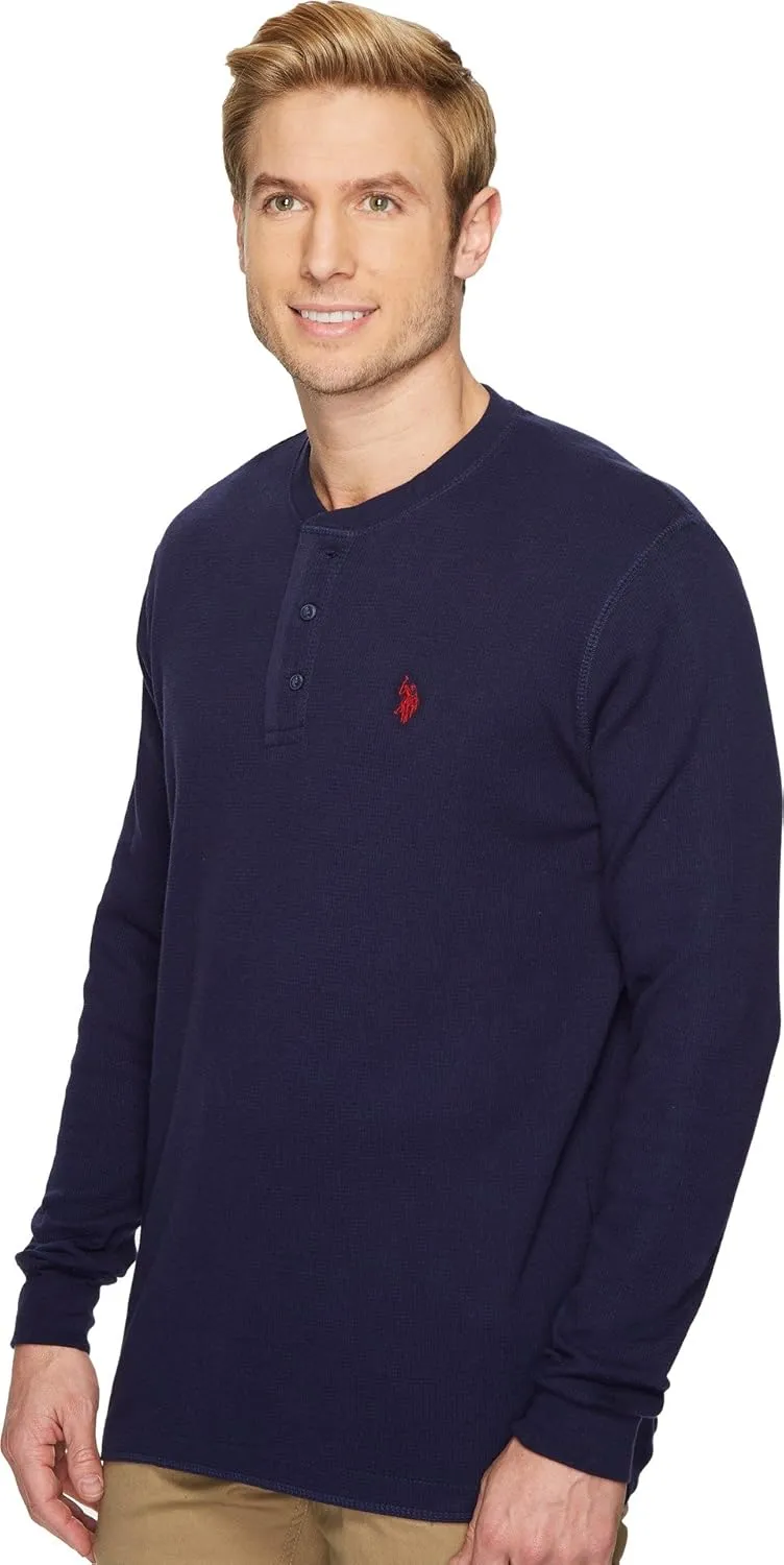 U.S. Polo Assn. Men's Long Sleeve Thermal Henley