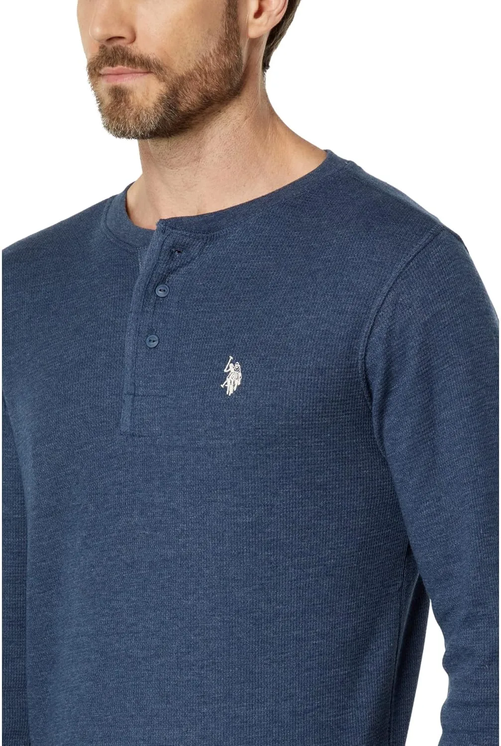 U.S. Polo Assn. Men's Long Sleeve Thermal Henley