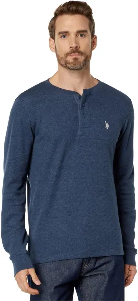 U.S. Polo Assn. Men's Long Sleeve Thermal Henley