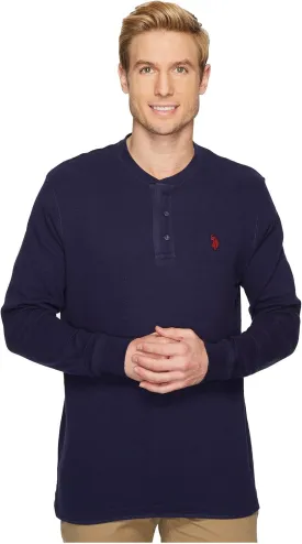 U.S. Polo Assn. Men's Long Sleeve Thermal Henley