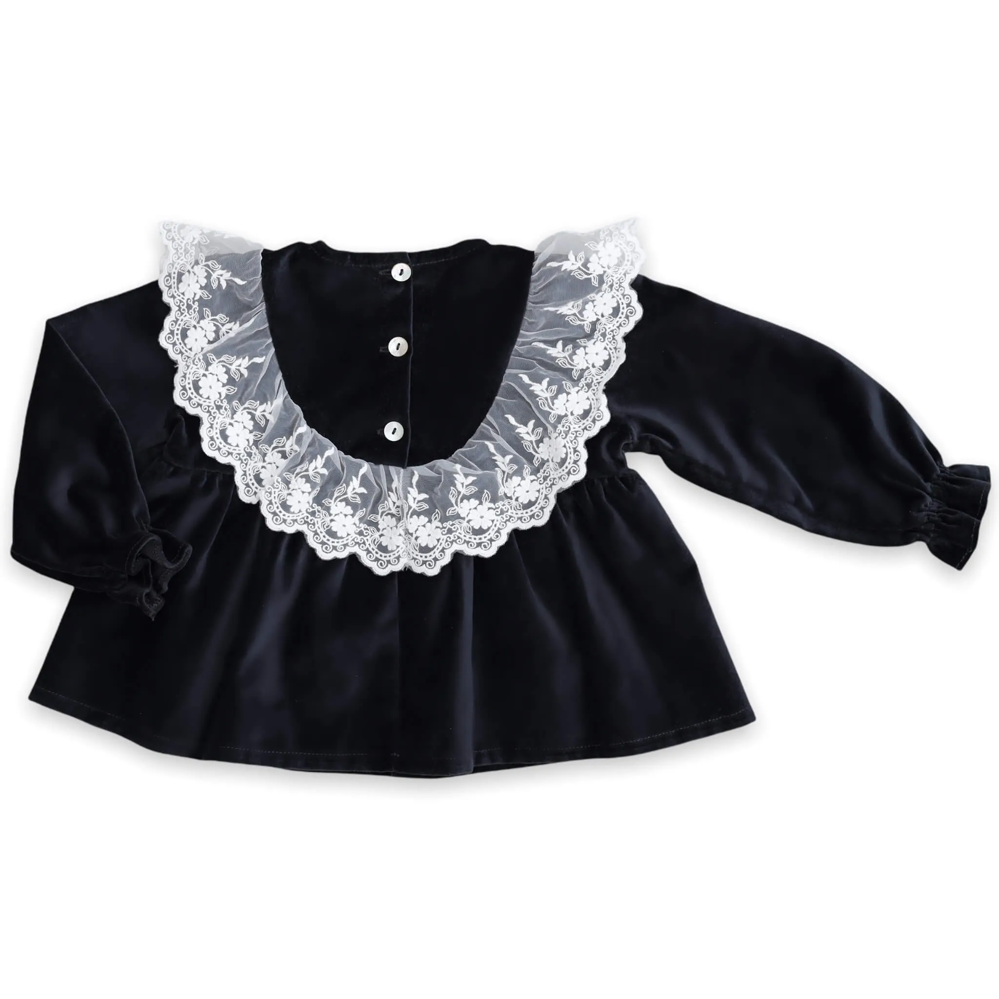 Velvet Top & Bloomer Set - Midnight Blue (12M, 18M)