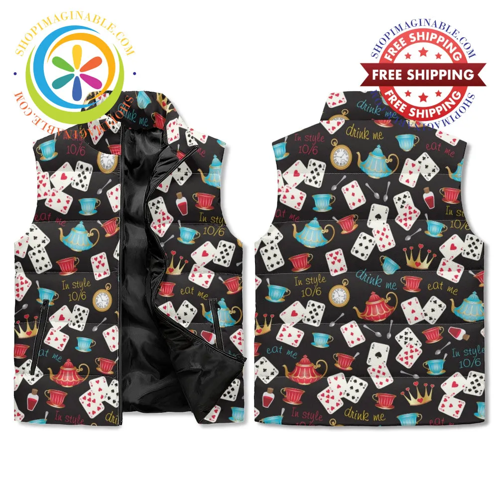 Very Alice Unisex Zip Up Puffer Vest